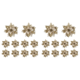 thumbnail image 1 of Adornos Cabezas Flores en Polvo Con Purpurina 15cm para Navidad (dorado) 10 Uds., 1 of 2