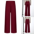 thumbnail image 3 of Aislor Girls Boys Christian Liturgical Praise Dance Pants Celebration of Spirit Wide Leg Trousers Dancewear Burgundy 14, 3 of 7