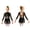 Black, variant on Girls Sequin Tassel Latin Ballet Dance Leotard Dress Long Sleeve Gymnastic Jazz Chacha Belly Dancewear Red 10