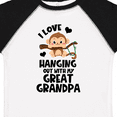 thumbnail image 4 of Inktastic Monkey I Love Hanging out with My Great Grandpa Boys or Girls Toddler T-Shirt, 4 of 5