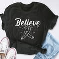 thumbnail image 4 of EcoLoom Believe In The Strong Melanoma Awareness Warrior Short Sleeve Unisex T Shirt Black-S, 4 of 6