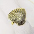 thumbnail image 3 of Fennco Styles Nautical Seashell Metal Napkin Rings, Set of 4, 3 of 7