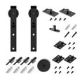thumbnail image 4 of 3-10FT Bi-Folding Sliding Barn Door Hardware Kit, Heavy Duty Roller Track Kit For 4/2 Doors Side Mounted ,Easy to Install, 4 of 6