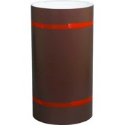 Amerimax 69120 Trim Coil, 50 ft L, 0.018 Gauge, Aluminum, Brown/White, Painted