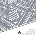 thumbnail image 4 of 2 x 3 Foot Heavy Duty Low Pile Area Rug - Ultra-Thin Non Slip Area Rug - Washable Cotton Indoor Rug for Front Door Foyer Rug for Entryway, 4 of 7