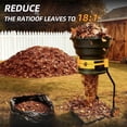 thumbnail image 3 of WEWORK 15A Electric Leaf Mulcher, 8400RPM, 18:1 Reduction, 20 Cutting Lines, 1.6 Bushel Bag, for Wet/Dry Leaves, Pine Straw and Grass, 3 of 8