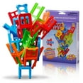 thumbnail image 2 of Plastic Balance Stacking Chairs Game 18Pcs 1-4 Players For Kids Over 3 Educational Family Office Party Toy Christmas Gift, 2 of 6