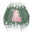 thumbnail image 4 of Towmus Womens Christmas Sweatshirts Cute Ghost Long Sleeve Pumpkin Graphic Clothes Halloween Sweatshirt Fall Pullover for Women, 4 of 6