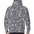 thumbnail image 7 of Naloa Daisies Flowers Men's Casual Hooded Collar Drawstring Hoodies Pullover Sweatshirts Casual Long Sleeve Shirts-Small, 7 of 7