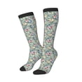 thumbnail image 2 of Daiia Sports Socks Rose Flowers Printed Novelty Crew Socks for Men Women Knee High Socks Cotton Socks Soft & Breathable Support Unisex Socks, 2 of 9