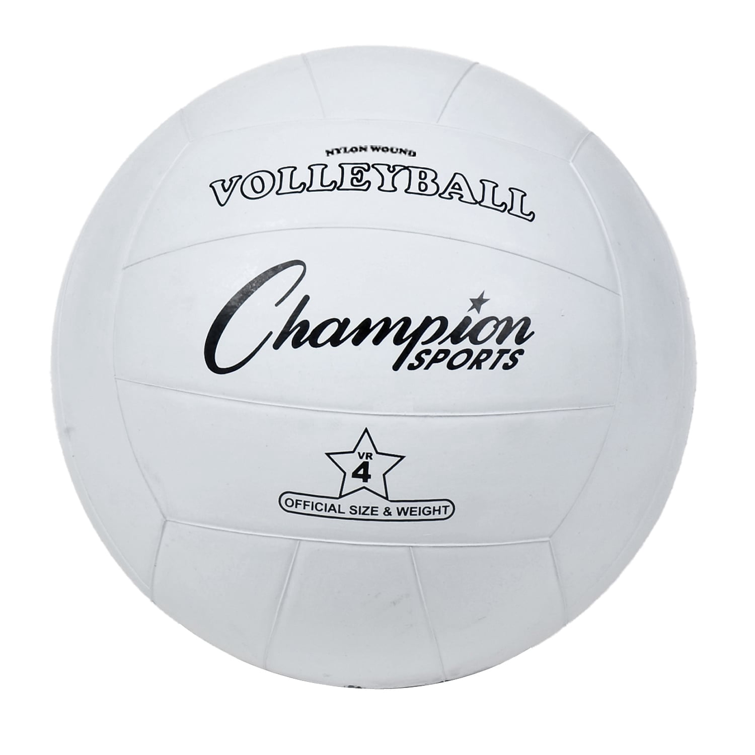 Champion Sports CHSVR4-3 Rubber Volleyball Regulation Volleyball - 3 Each