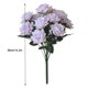 thumbnail image 5 of Injueey Un ramo de 12 cabezas de rosas artificiales de seda, flores falsas, decoración de boda, flores para decoración del hogar Flores artificiales púrpura, 5 of 6