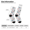 thumbnail image 5 of Yiaed Nautical And Pirate Owls Print Great elasticity Crew Socks Sports socks for Men and Women, 5 of 5