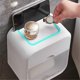thumbnail image 3 of Wall Mounted Tissue Box with Drawer, Plastic Toilet Paper Holder Box, No Punching Waterproof Paper Towel Storage Box, 3 of 5