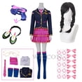 thumbnail image 2 of Disfraz de Song Hana para cosplay de anime, uniforme escolar D.va JK, abrigo, falda, traje de Halloween, traje de Dva para terceros para mujer, 2 of 5