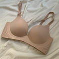 thumbnail image 2 of FhsagQ Soutiens-Gorge pour Femmes en Soie Soutien-Gorge Rehausseur Confort Sans Couture pour Grande Taille Sans Armature Soutiens-Gorge Rouges Soutiens-Gorge Noirs Kaki G, 2 of 4