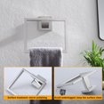 thumbnail image 5 of KOKOSIRI Bathroom Towel Holder Bath Towel Ring Towel Hanger Towel Rack Wall Mounted Stainless Steel Mordern Style Polished Chrome B3004CH, 5 of 9
