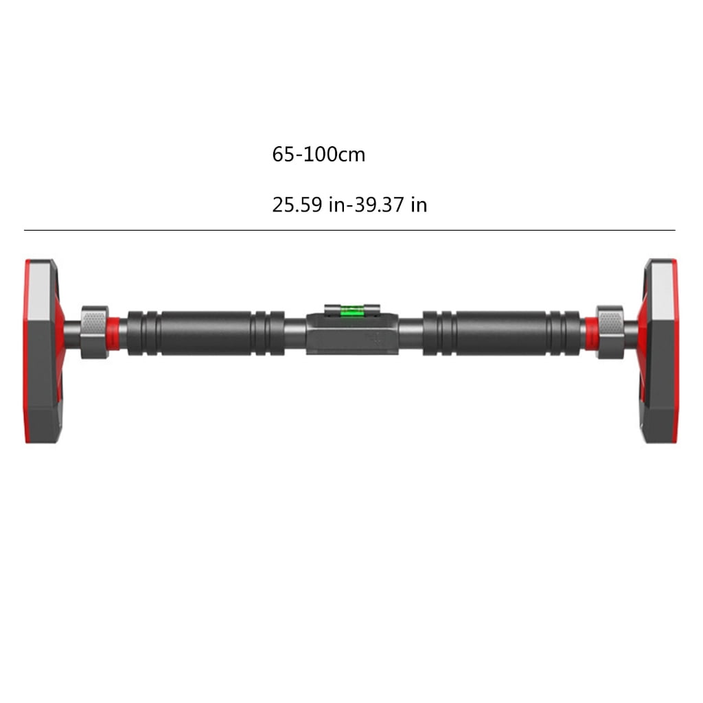 Jesscasday Pull Up Bar Adjustable Width Locking Mechanism Chin up Bar without Screws, Strength Training Pull up Bar for Doorway