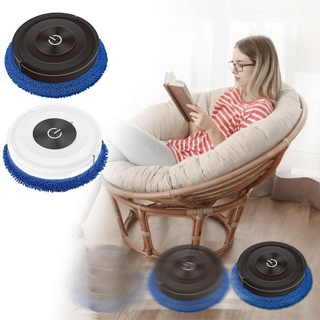 Robot Mop and Sweeper for Hardwood Floors - Silent Self-Cleaning with Intelligent Mapping, Wet & Dry Mopping, and Edge Cleaning