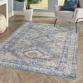 thumbnail image 6 of JONATHAN Y MODERN PERSIAN 5 x 8 Area Rug, Darija Ornate Geometric Medallion - Blue, MDP308C-5, 6 of 12