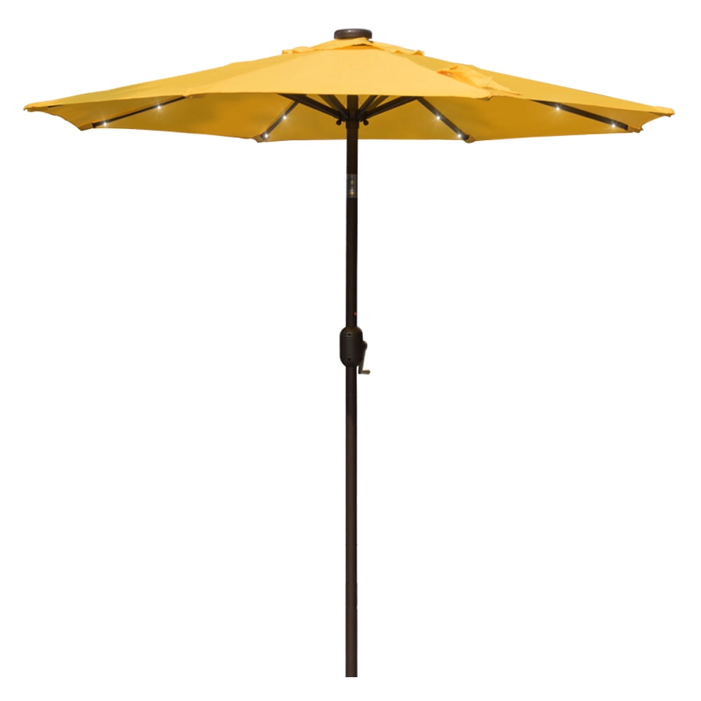 Sundale Outdoor 7 ft Solar Powered 24 LED Lighted Patio Umbrella Table