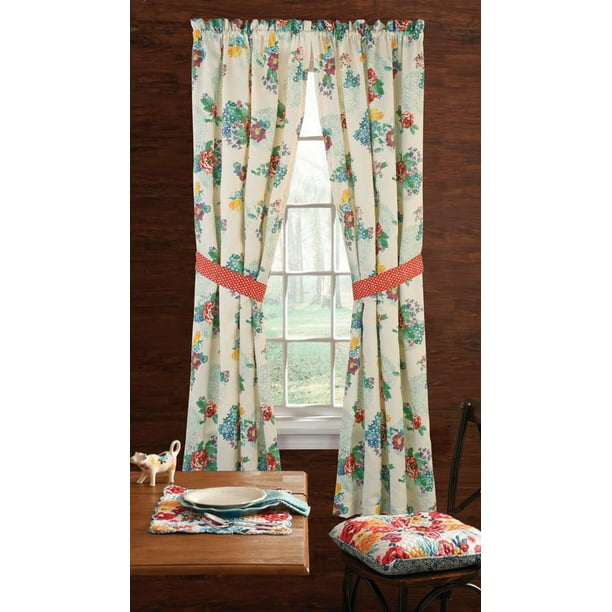 The Pioneer Woman Country Garden Window Curtain Panel 40 W X 84 L