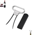 thumbnail image 5 of Abridor de vino de 2 uds, abridor de botellas de vino de dos puntas para corcho dañado, sacacorchos de vino viejo, extractor de corcho, silicona, plata,, 5 of 5