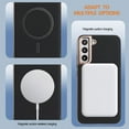 thumbnail image 3 of for Samsung Galaxy S21 Plus Strong Magnetic Case Compatible with Mag-Safe, Luxury Elegant PU Leather TPU Bumper Shockproof Protective Slim Magnetic Phone Cover for Samsung Galaxy S21 Plus, Black, 3 of 6