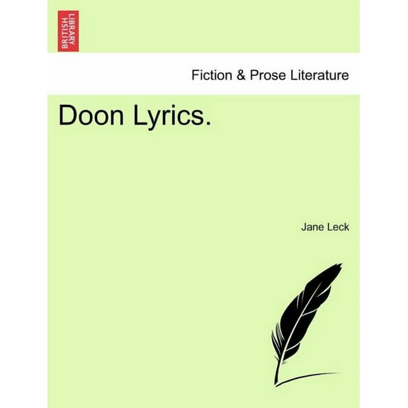 Doon Lyrics. (Paperback)