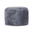 thumbnail image 1 of Gouchee Lapina Faux Fur Round Pouf, 1 of 4