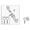 Genuine OE Mazda Lock Set - NFZ1-76-29XC