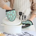 thumbnail image 2 of Cute Purple Pineapple Love Oven Mitts Heat Resistant - Soft Lining Silicone Mini Oven Mitts with HangingLoop, Kitchen Oven Gloves Heat Resistant 500℉ for Cooking Baking Microwave, 2 of 7