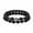 Black, variant on Men Women Tigers Eye Lava Stone Beads Beaded Couple Bracelet Yoga Meditation-Black