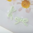 thumbnail image 5 of Unique Bargains 1 Pair Shoelace Charms Sparkly Bow Decorative Shoe Clips Light Green, 5 of 5