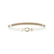 thumbnail image 1 of Cinturones delgados de alta cintura para mujer con hebilla de metal ajustable, color blanco, hebilla redonda de 22"-39"*3/8" (L*W), 1 of 5