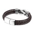 thumbnail image 4 of JilgTeok Ethnic Style Jewelry Stainless Steel Bracelet Men's Hand Woven Titanium Steel Bracelet, 4 of 6