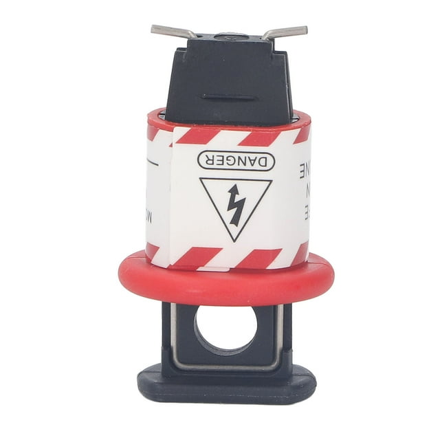 Circuit Breaker Lock, Compact Miniature Breaker Lock Wear 5PCS Insulating PA66 for Chemical Plants
