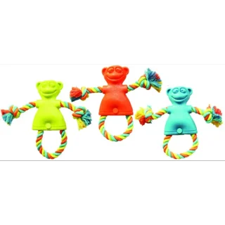 Rubber monkey dog store toy