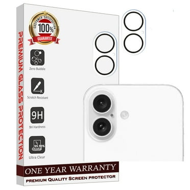 [ 2 Pack ] Entronix Camera Lens Protector Designed For iPhone 16, Case Friendly Pack of 2 HD Clear Tempered Glass Lens Cover