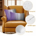 thumbnail image 6 of Purple Gray Ombre Outdoor Pillow Covers 26x26 Set of 2, Waterproof Patio Throw Pillowcase Protectors, Vintage Country Wooden Square Decorative Pillow Shams Cushion Covers for Seat Bed Couch Sofa, 6 of 8