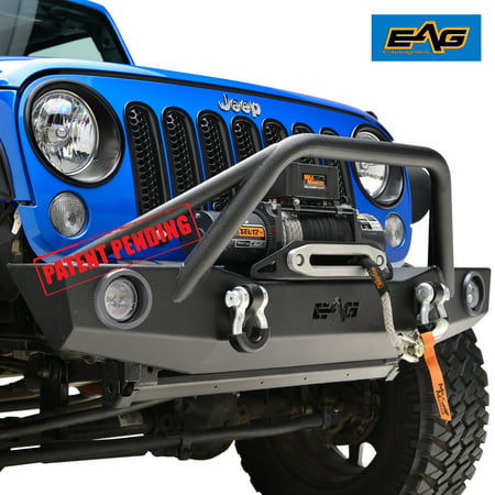 EAG 07-18 Front Bumper with LED Lights - fits 07-18 Jeep Wrangler