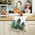 thumbnail image 3 of SM-XLHN Christmas Kitchen Towels Set of 2,Green Xmas Tree Snowflake Dish Towels 18x26 Inch Drying Dishcloth,Farmhouse Nobel Home Decoration AD140, 3 of 6