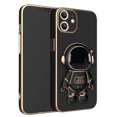 thumbnail image 3 of 3D Plating Astronaut Hidden Stand Case Cover Cute Astronaut Stand Phone Case para IPhone 12 TPU Cover, 3 of 3