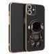 thumbnail image 3 of 3D Plating Astronaut Hidden Stand Case Cover Cute Astronaut Stand Phone Case para IPhone 12 TPU Cover, 3 of 3