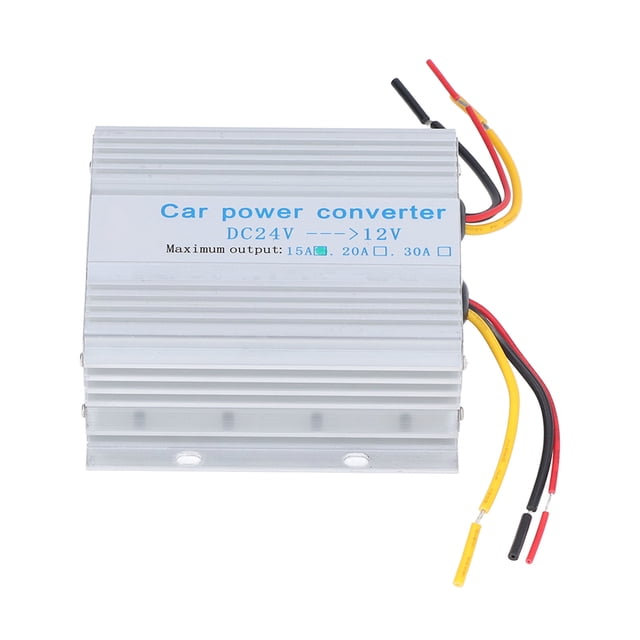 Convertidor de potencia para automóvil, transformador reductor, cambiador de voltaje, regulador, CC 24 V-12 V, 15 A, 180 W