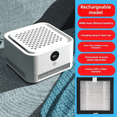 thumbnail image 4 of Air Purifier Household Bedroom Formaldehyde Removal Small Office Desktop Smoke Removal Mini Negative Ion,1 x Air purifier 1 x Filter 1 x Charging cable,White, 4 of 7