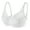White#395, variant on Exclare Women Full Coverage Plus Size Bras Lace Floral Underwire Bra(Beige,44D)