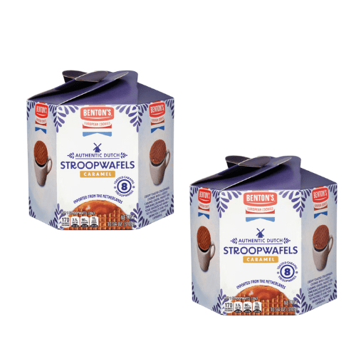 Benton's Stroopwafels Caramel, Authentic Dutch, 2 Pack, 10.94 oz