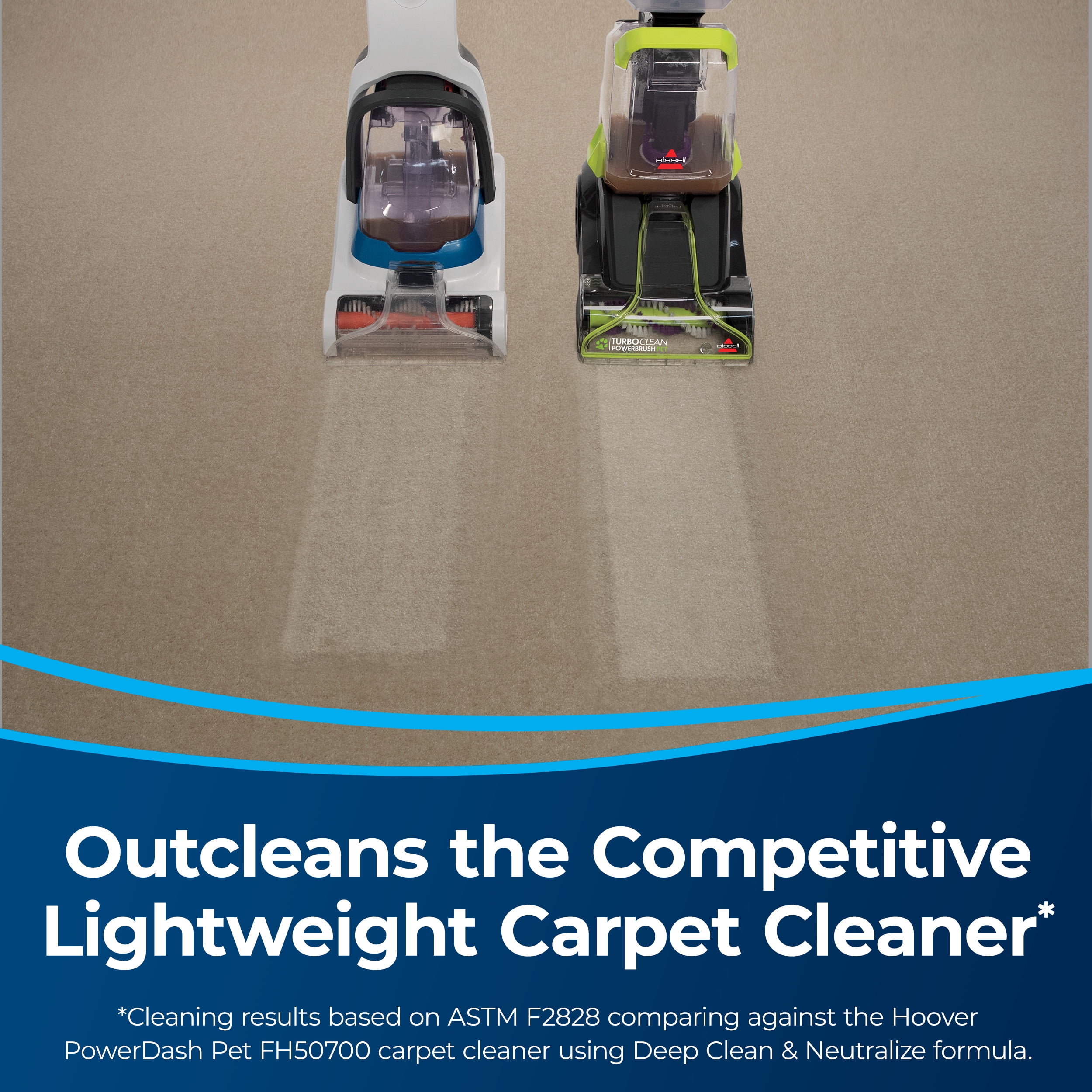 BISSELL  TurboClean PowerBrush Carpet Cleaner DeepReach PowerBrush Roll and Two-Tank Technology