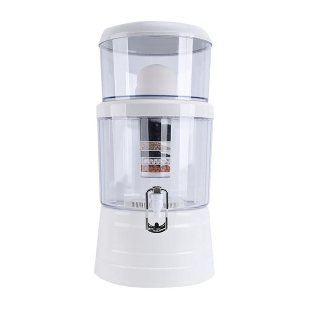Dispensador de purificador de agua, hervidor de agua, filtración de profundidad de 16L, purificador de agua de mesa, purificador de agua de 8 etapas